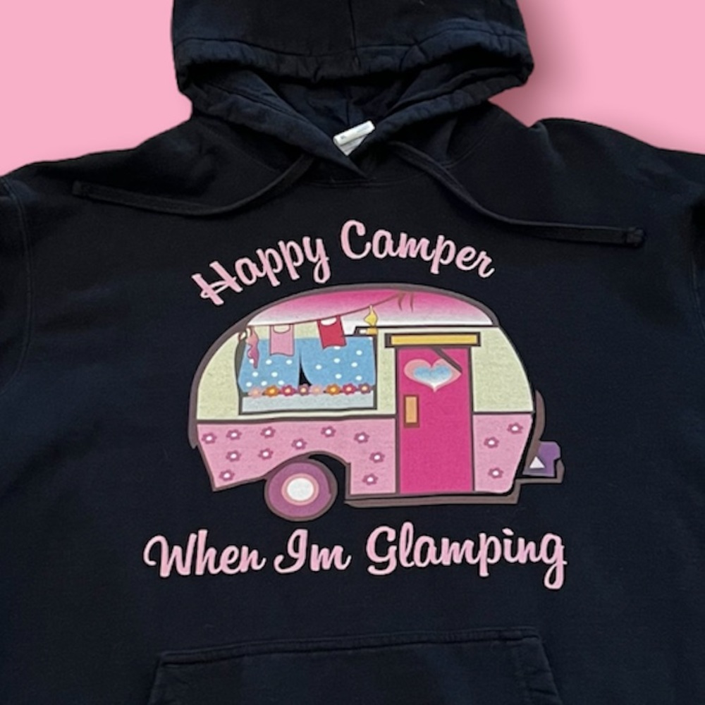 Happy Camper When I’m Glamping hoodie. XL